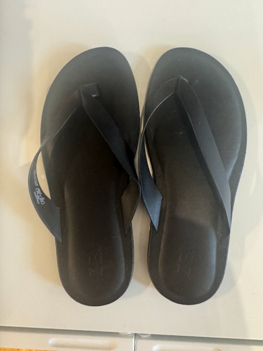 Zara Mens Black Leather Sandal Size 9